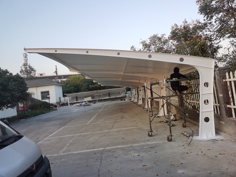 7字形膜结构车棚